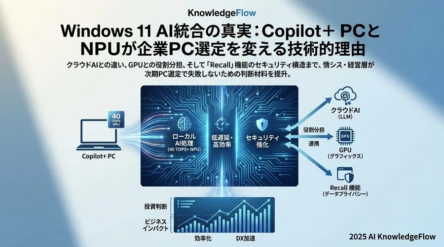 誤解②：「高性能なGPUがあれば、NPUは不要である」 - Section Image