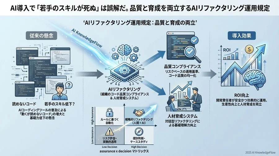 2. 適用対象の判定：AIリファクタリングを義務化すべき領域 - Section Image