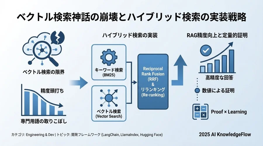 なぜ「ベクトル検索だけ」ではRAGの実用化に失敗するのか - Section Image