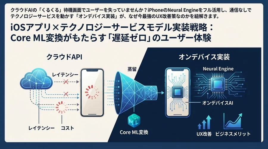 iOSアプリ×Llamaモデル実装戦略：Core ML変換がもたらす「遅延ゼロ」のユーザー体験