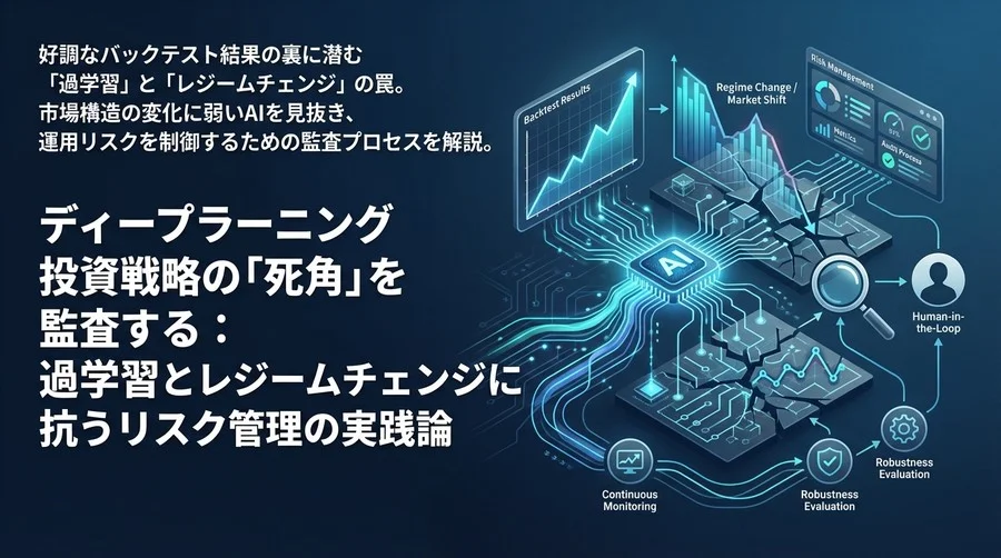 ディープラーニング投資戦略の「死角」を監査する：過学習とレジームチェンジに抗うリスク管理の実践論