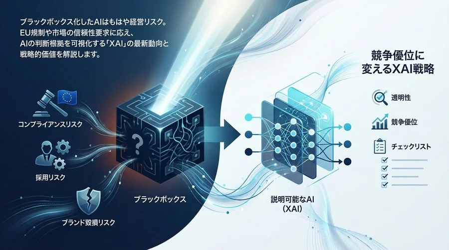 精度偏重は危険信号。ブラックボックスAIのリスクを回避し、説明責任を果たすXAI戦略