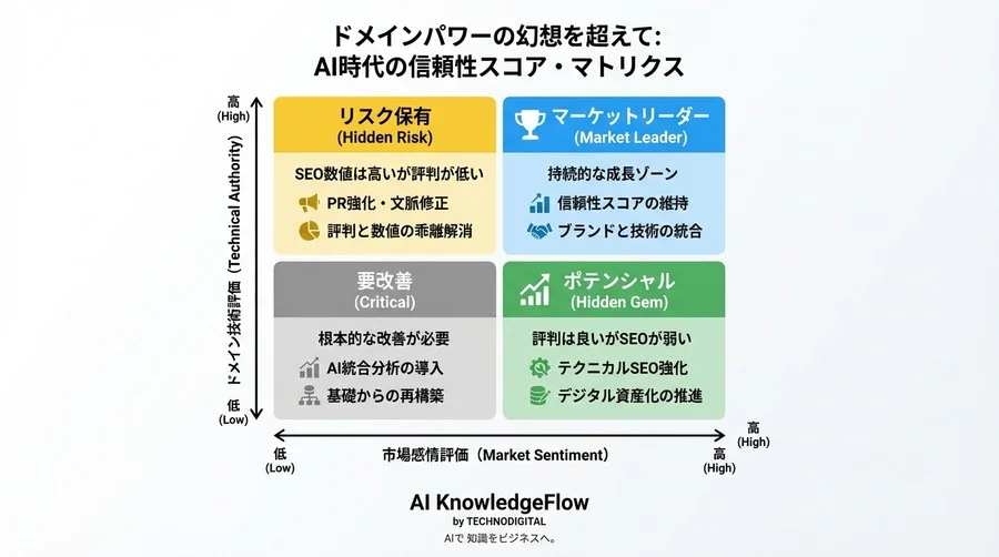 ドメインパワーの幻想を捨てよ：AI統合分析が暴く「見えないブランド毀損」と信頼性スコアの新常識 - Conclusion Image