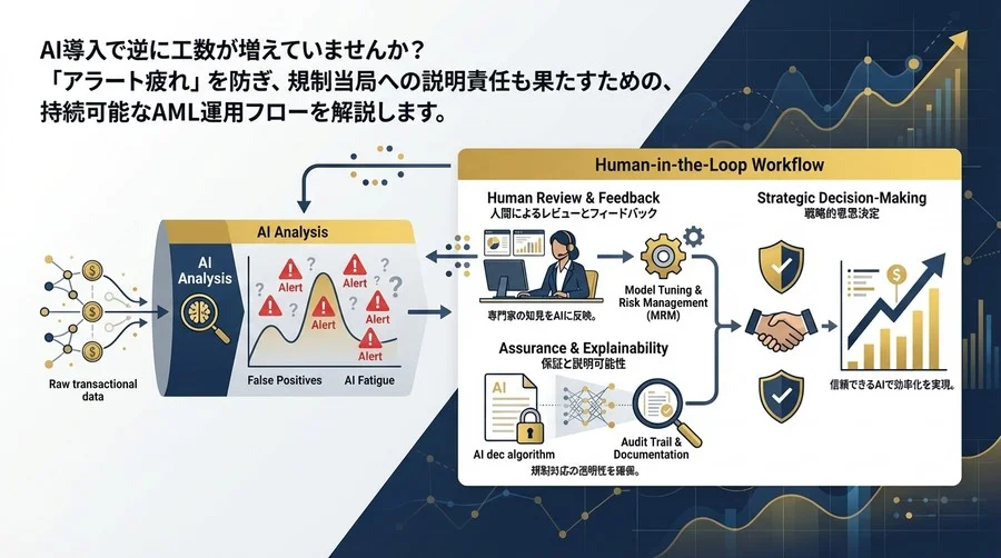 AML運用の「AI疲れ」を解消！誤検知削減と規制対応を両立する実践的ワークフロー