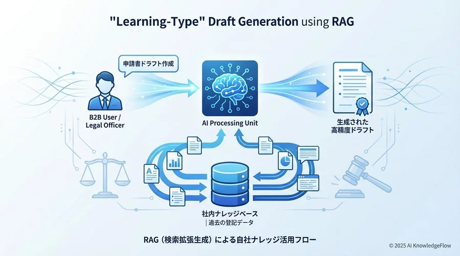 ベストプラクティス②：過去の申請データを活用した「学習型」ドラフト生成 - Section Image