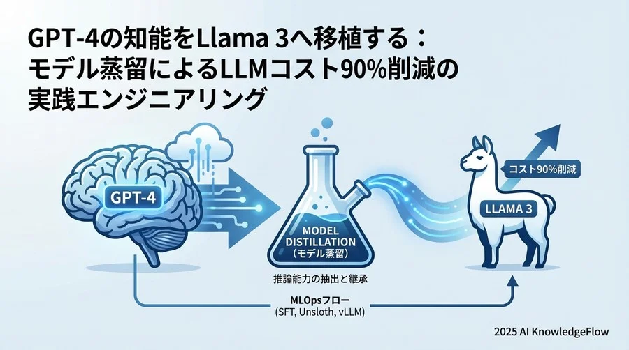 なぜ「蒸留（Distillation）」がLLMコスト削減の切り札なのか - Section Image