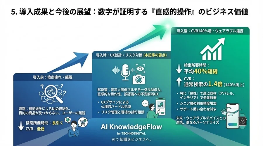 マルチモーダルAI実装の現実解：ECアプリの「機能過多」を音声×画像で突破したUX設計全記録 - Conclusion Image