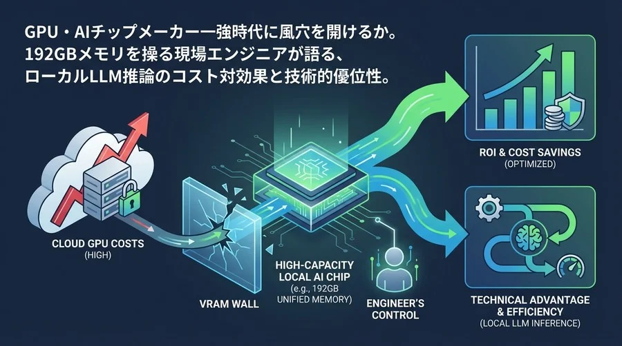NVIDIA一強に風穴。192GBメモリを操るエンジニアが語るローカルLLM推論のROIと技術的優位性