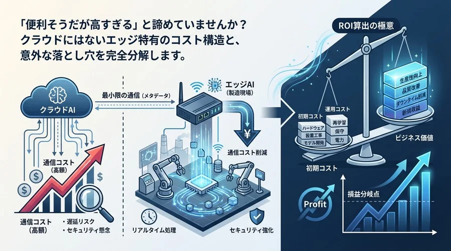 「高い」は誤解？製造現場のエッジAI導入コスト完全分解とROI算出の極意