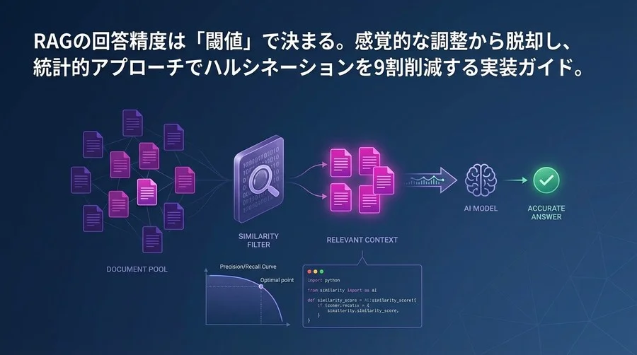 RAGのハルシネーションを9割削減する類似度フィルタリング実装ガイド
