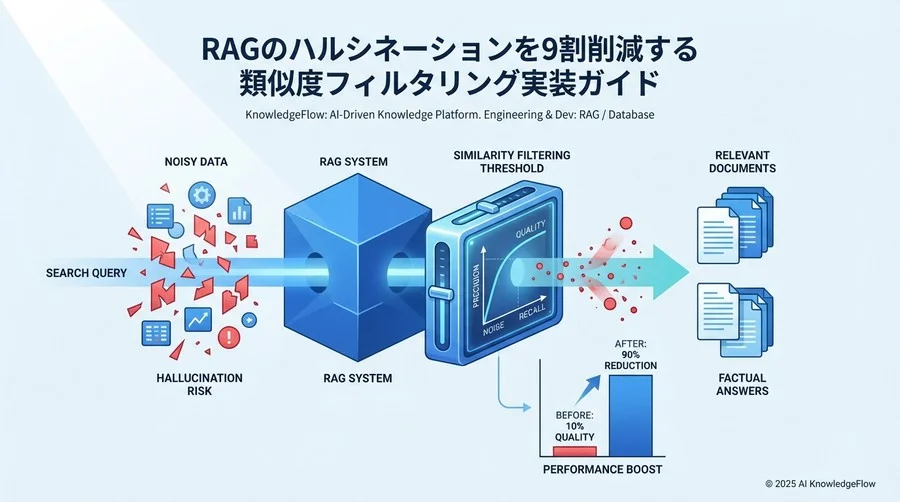 ハルシネーション制御における「類似度フィルタリング」の役割 - Section Image