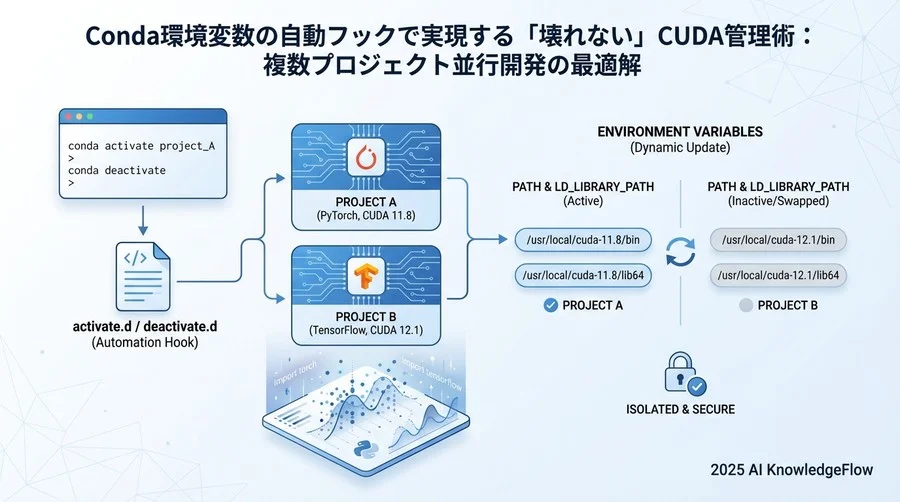 実践手順①：Condaアクティベーションスクリプトによる環境変数の自動制御 - Section Image