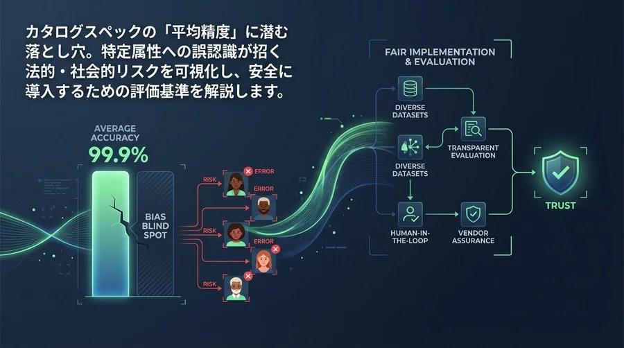 平均精度の死角。AI顔認証のバイアスリスクを排除し、公平な導入を実現するベンダー選定と評価基準