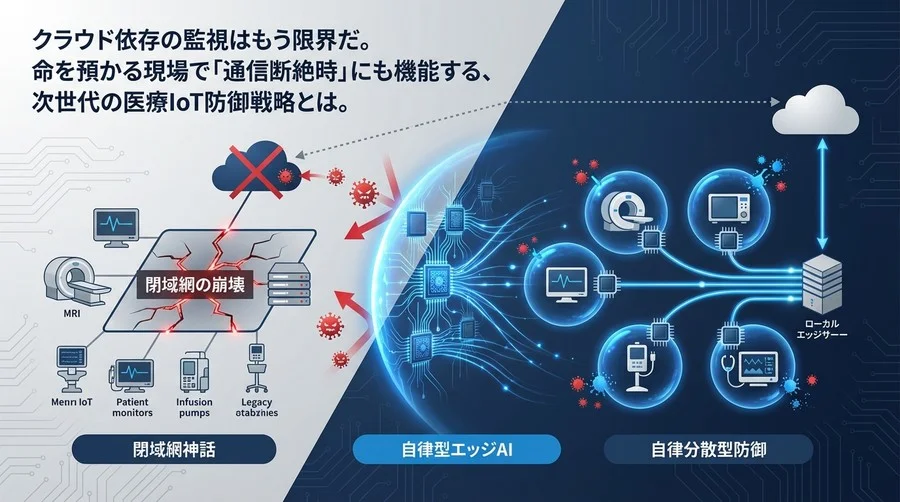 【病院CIO必読】閉域網神話の崩壊と、命を守る「自律型エッジAI」という新たな免疫システム