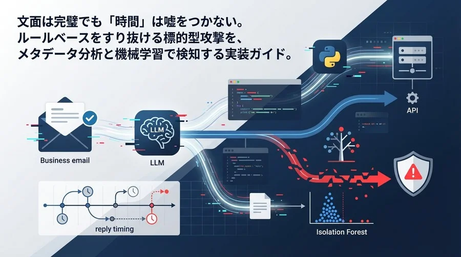 文面は完璧でも「時間」は嘘をつかない：PythonとIsolation Forestで実装するBEC検知システム構築ガイド