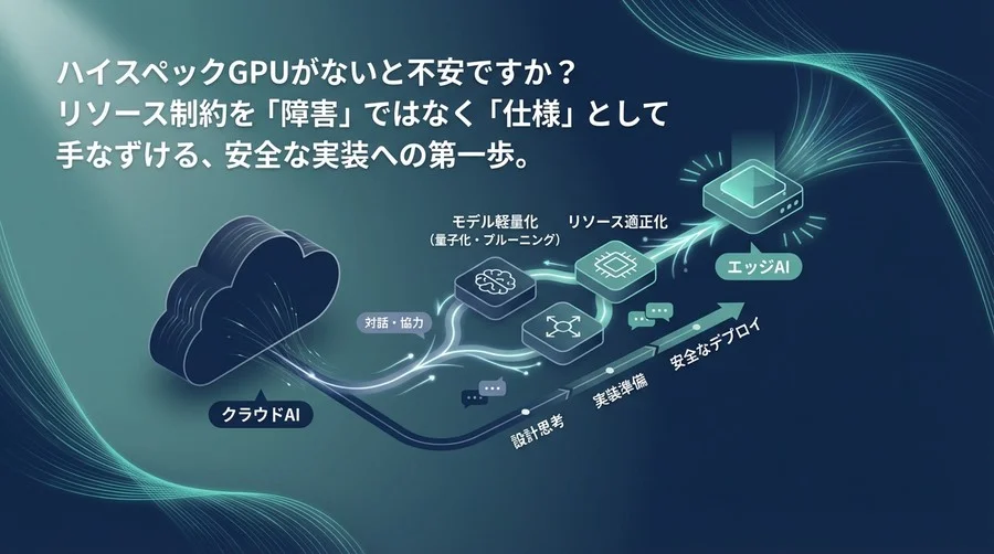 エッジAI軽量化の設計思想：リソース制約を乗り越える安全な実装ロードマップ