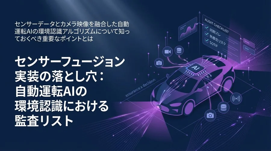 センサーフュージョン実装の落とし穴：自動運転AIの環境認識における監査リスト