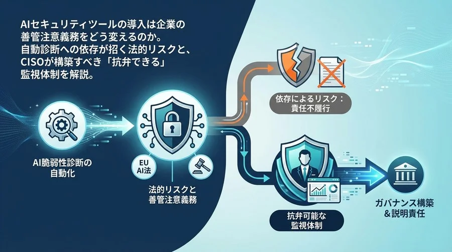 AI脆弱性診断の落とし穴：自動化が招く法的リスクとCISOが構築すべき抗弁可能な監視体制