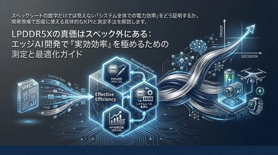 LPDDR5Xの真価はスペック外にある：エッジAI開発で「実効効率」を極めるための測定と最適化ガイド