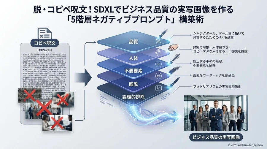 Tip 3：【不要要素層】ビジネス素材として致命的な「文字・枠」を消す - Section Image