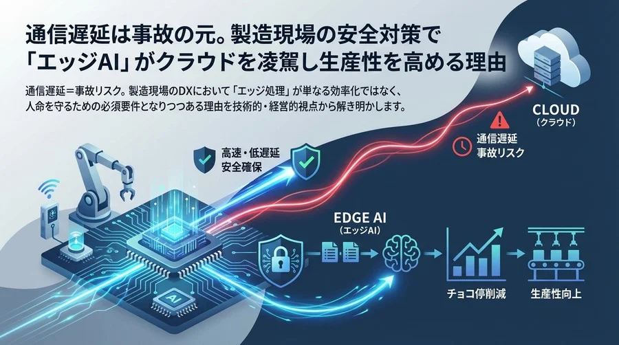 通信遅延は事故の元。製造現場の安全対策で「エッジAI」がクラウドを凌駕し生産性を高める理由