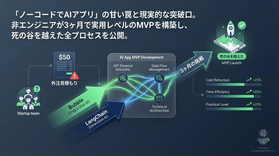 Bubble×LangChainで挑むAIアプリMVP開発：3ヶ月で死の谷を越えた全記録と技術的解法