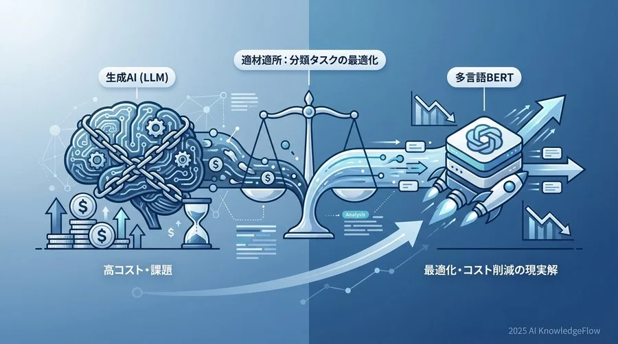 トレンド分析：なぜ今、LLMからBERTへの「回帰」が起きているのか - Section Image