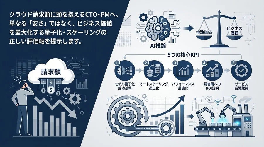 クラウドAI推論コスト削減の真実：請求額より「推論単価」を見るべき理由と5つのKPI