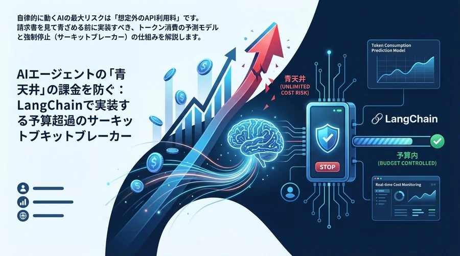 AIエージェントの「青天井」課金を防ぐ：LangChainで実装する予算超過のサーキットブレーカー