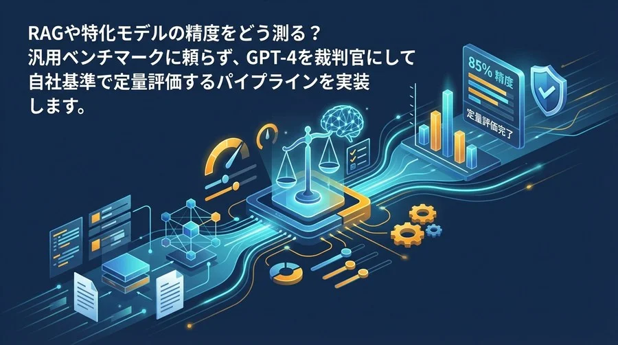 脱・感覚値評価！LLM-as-a-Judgeで構築するドメイン特化型AI自動評価パイプライン