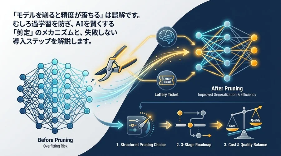 「モデルを削ると精度が落ちる」は誤解？剪定（Pruning）で実現するAI開発戦略