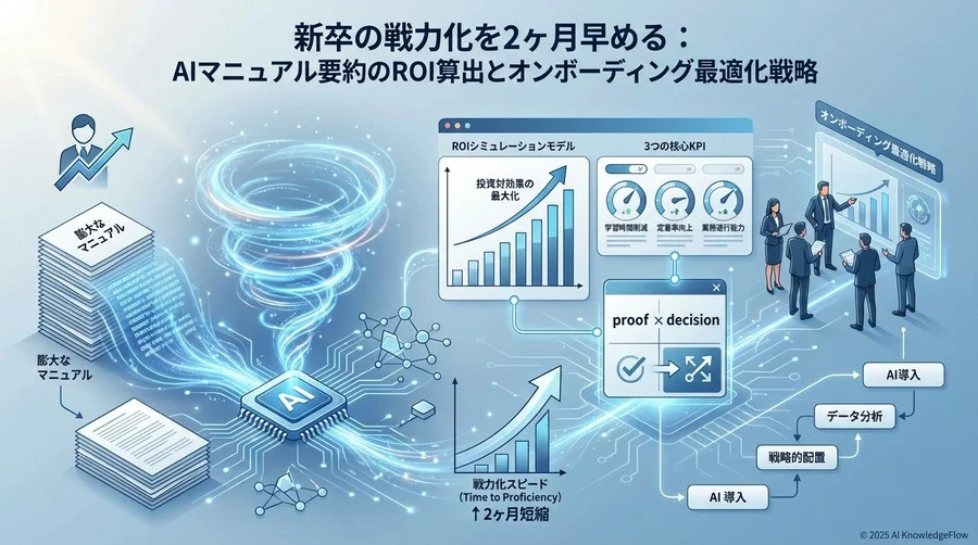 なぜ「マニュアル要約」がオンボーディングの成否を分けるのか - Section Image