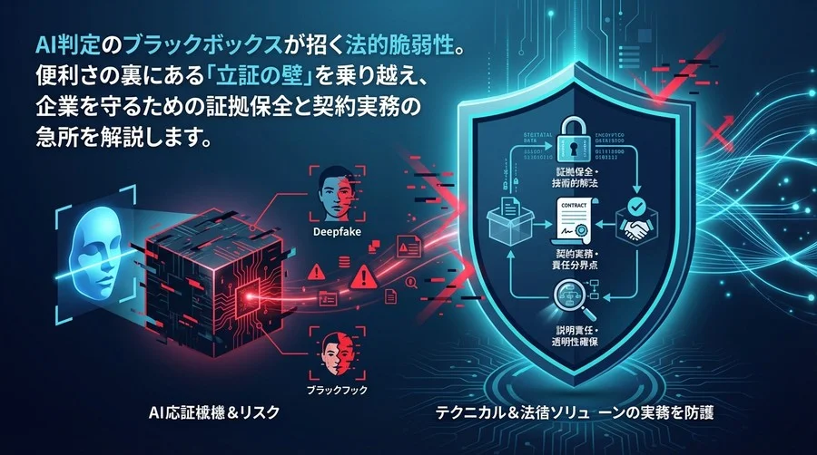 AI認証の法的死角と証拠能力：ディープフェイク時代の企業防衛と立証責任を果たすための技術的解法
