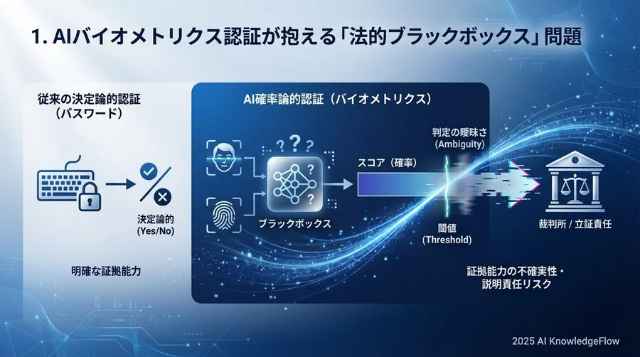 1. AIバイオメトリクス認証が抱える「法的ブラックボックス」問題 - Section Image