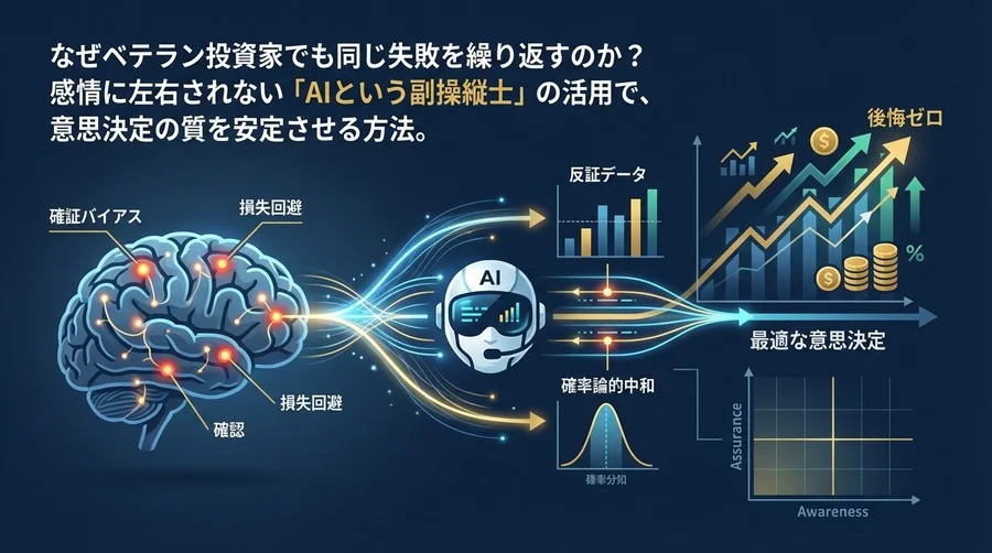 投資判断の「後悔」をゼロにするAI副操縦士：行動バイアス検知で実現する最強の意思決定