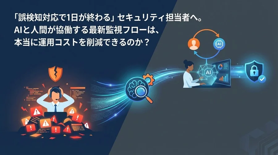 誤検知アラートに忙殺される日々は終わるか？AIログ監視と「人間協働」が導くセキュリティ運用の現実解