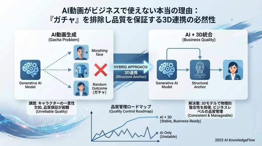 純粋な画像生成AIのアプローチが抱える「確率論」の限界 - Section Image