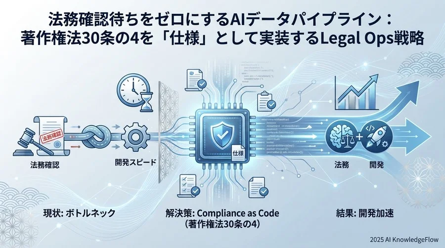 30条の4準拠を自動化するデータパイプライン設計論 - Section Image