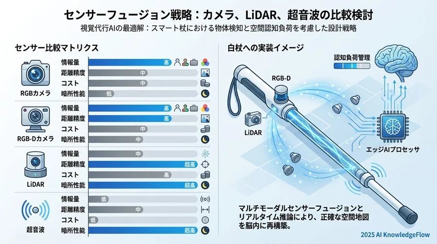 センサーフュージョン戦略：カメラ、LiDAR、超音波の比較検討 - Section Image
