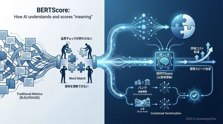BERTScoreとは：AIが「意味」を理解して採点する仕組み - Section Image