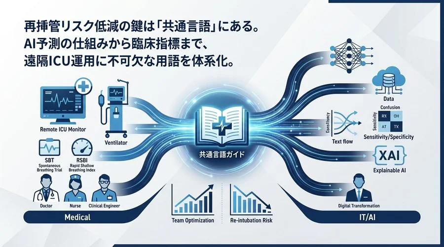 遠隔ICUの抜管予測AI：医療とITをつなぐ「共通言語」としての用語・指標解説ガイド