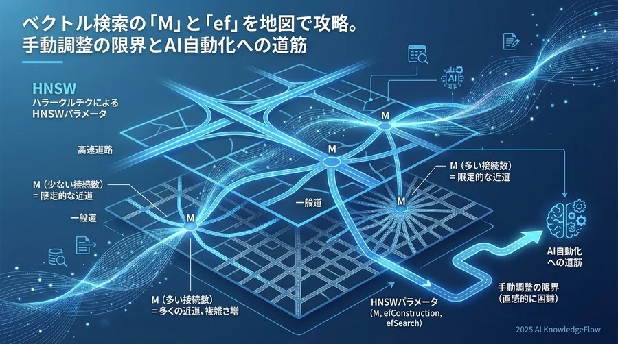 Tip 1：HNSWを「高速道路と一般道」の地図としてイメージする - Section Image