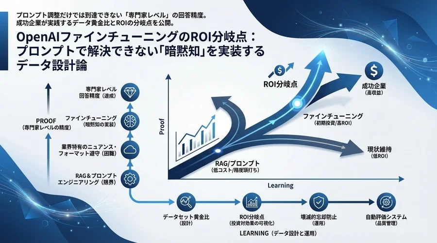 OpenAIファインチューニングのROI分岐点：プロンプトで解決できない「暗黙知」を実装するデータ設計論