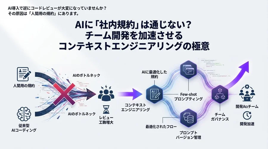 AIに「社内規約」は通じない？チーム開発を加速させるコンテキストエンジニアリングの極意