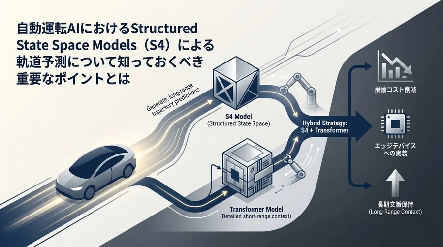 自動運転AIの推論コストを劇的に下げる「S4モデル」の実力：Transformerとの共存が導く現実的な導入戦略