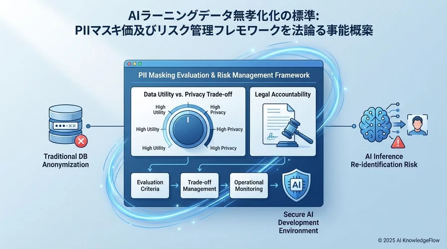 PIIマスキングにおける3つの主要リスク領域と評価指標 - Section Image
