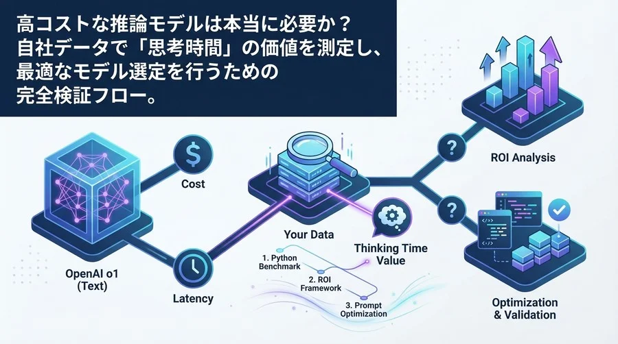 OpenAI o1導入の損益分岐点は？自社データで「思考コスト」のROIを完全検証する実装ガイド