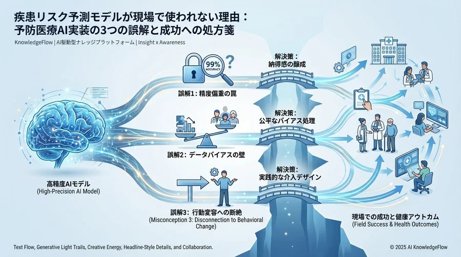 誤解①：「AIの予測精度が高ければ、医師や患者は納得する」 - Section Image