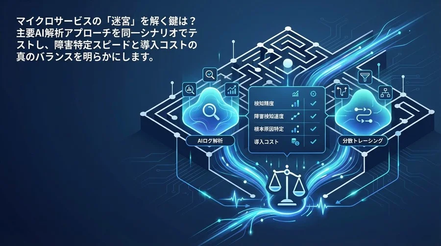 AIログ解析と分散トレーシングの実力値を検証：同一障害シナリオで測定した検知精度とコスト対効果の真実