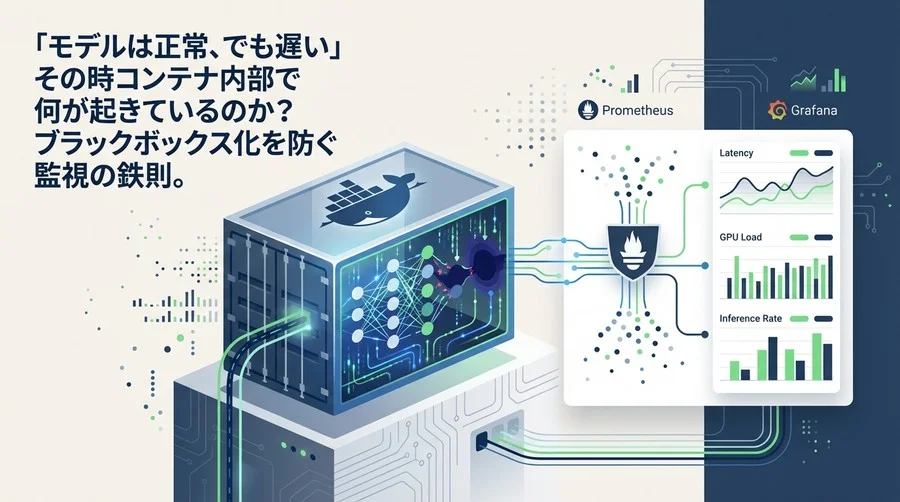 「モデルは正常、でも遅い」を防ぐDockerコンテナ監視の鉄則：PrometheusとGrafanaで可視化するAI推論のブラックボックス